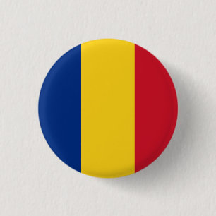 Bóton Redondo 2.54cm Bandeira da Romênia (romena)