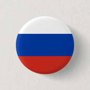 Bóton Redondo 2.54cm Bandeira da Rússia