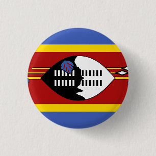 Bóton Redondo 2.54cm Bandeira da Suazilândia