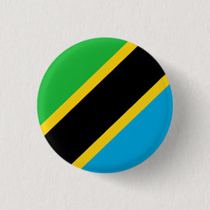 Bóton Redondo 2.54cm Bandeira da Tanzânia