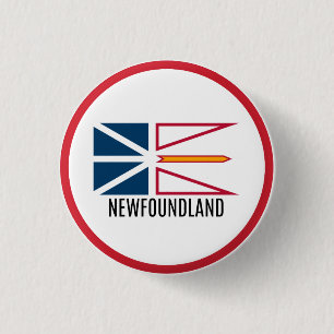 Bóton Redondo 2.54cm Bandeira da Terra Nova