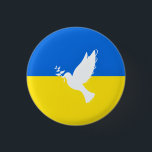 Bóton Redondo 2.54cm Bandeira da Ucrânia Botton Dove of Peace - Freedom<br><div class="desc">Ucrânia - Paz - Bandeira Ucraniana - Apoio à Liberdade - Solidariedade - Forte Juntos - Vitória da Liberdade! Vamos faz do mundo um lugar melhor - todos juntos! Um mundo melhor começa - depende - precisa de você também! Você pode transferir para mais de 1000 produtos Zazzle. Redimensionar e...</div>