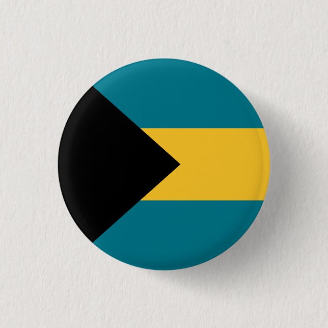 Bóton Redondo 2.54cm Bandeira das Baamas (Frente)