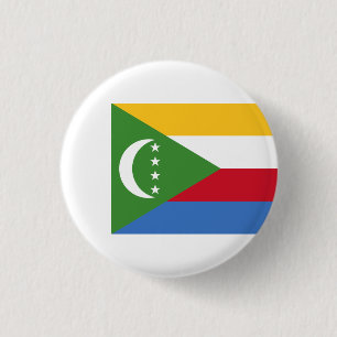 Bóton Redondo 2.54cm Bandeira das Comores