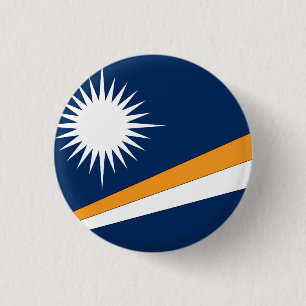 Bóton Redondo 2.54cm Bandeira das Ilhas Marshall