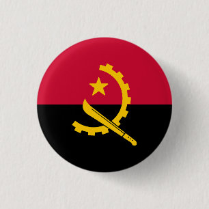 Bóton Redondo 2.54cm Bandeira de Angola