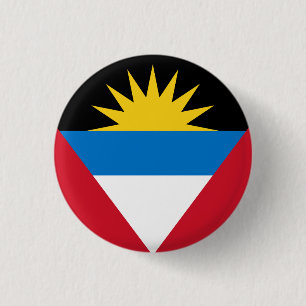 Bóton Redondo 2.54cm Bandeira de Antígua e Barbuda