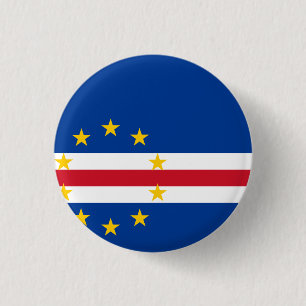 Bóton Redondo 2.54cm Bandeira de Cabo Verde