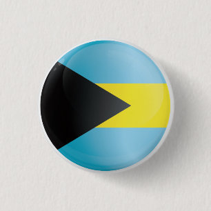 Bóton Redondo 2.54cm Bandeira de Ícones redondos das Bahamas