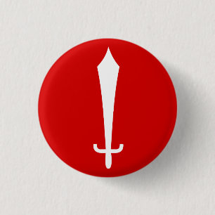 Bóton Redondo 2.54cm Bandeira de Katmandu, Nepal