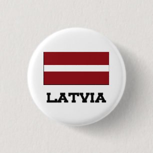 Bóton Redondo 2.54cm Bandeira de Latvia