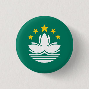 Bóton Redondo 2.54cm Bandeira de Macau