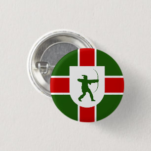 Bóton Redondo 2.54cm Bandeira de Nottinghamshire