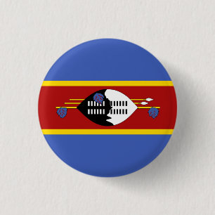 Bóton Redondo 2.54cm Bandeira de Swazi, Bandeira de Eswatini