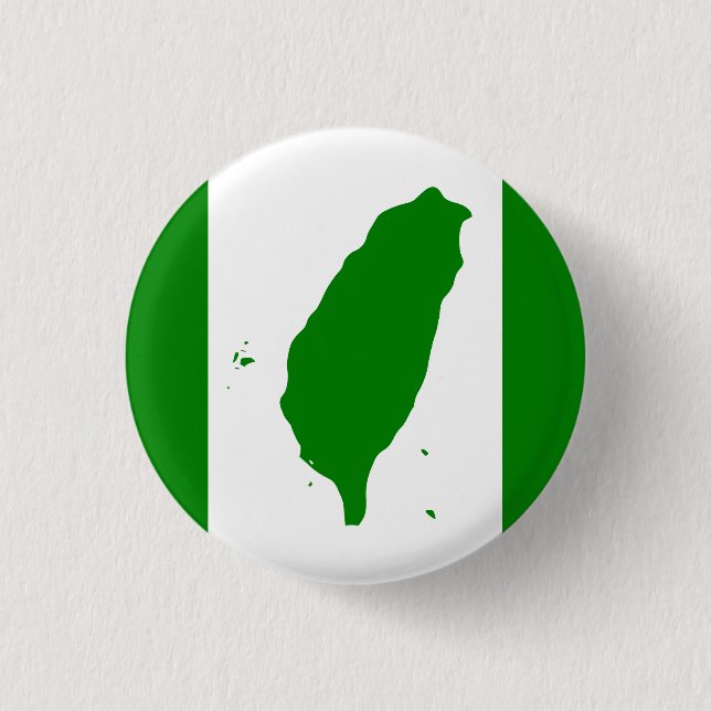 Bóton Redondo 2.54cm Bandeira de Taiwan (Frente)