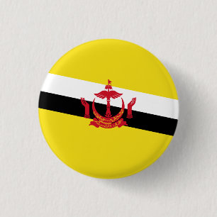 Bóton Redondo 2.54cm Bandeira do Brunei