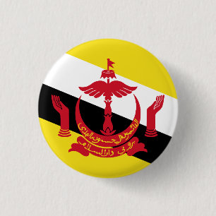 Bóton Redondo 2.54cm Bandeira do Brunei