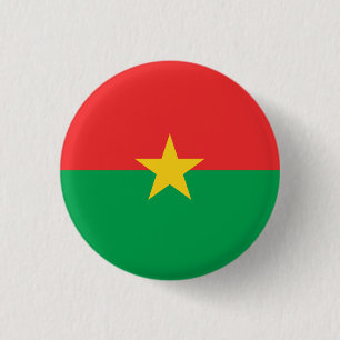Bóton Redondo 2.54cm Bandeira do Burkina Faso