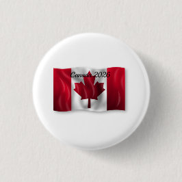 Bóton Redondo 2.54cm Bandeira do Canadá