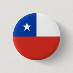Bóton Redondo 2.54cm Bandeira do Chile