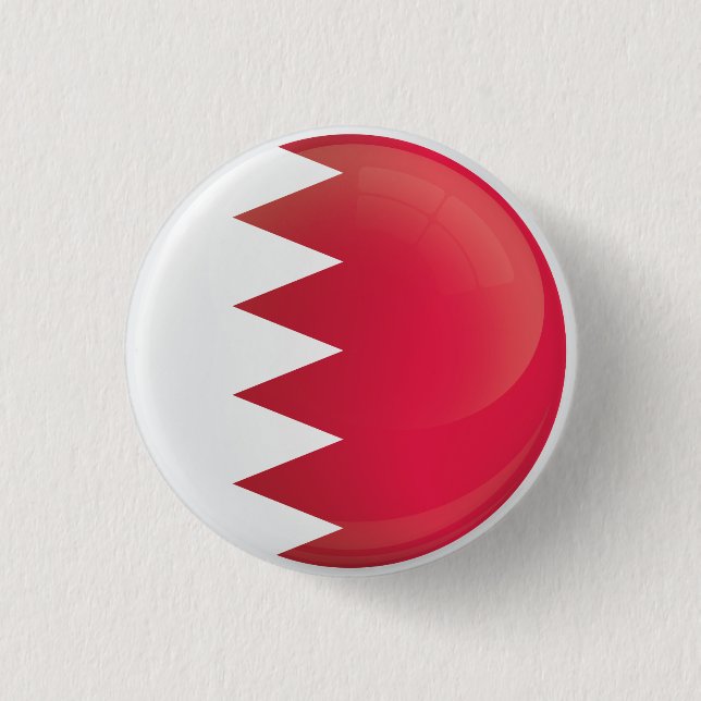 Bóton Redondo 2.54cm Bandeira do Ícone Round Bahrain (Frente)