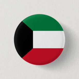 Bóton Redondo 2.54cm Bandeira do Kuwait