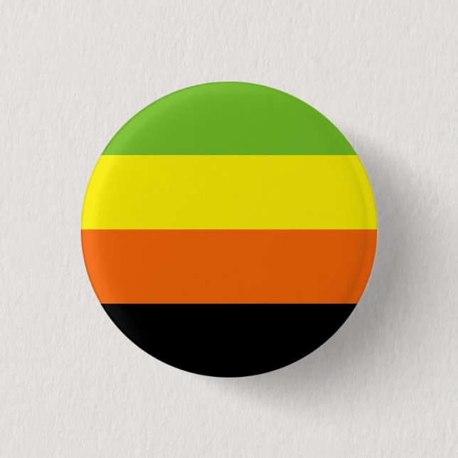 Bóton Redondo 2.54cm Bandeira do Orgulho Aromântico (Frente)