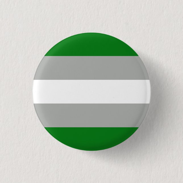 Bóton Redondo 2.54cm Bandeira do Orgulho Cinza-romântico (Frente)