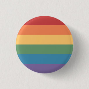 Bóton Redondo 2.54cm Bandeira do Orgulho Gay Listrada