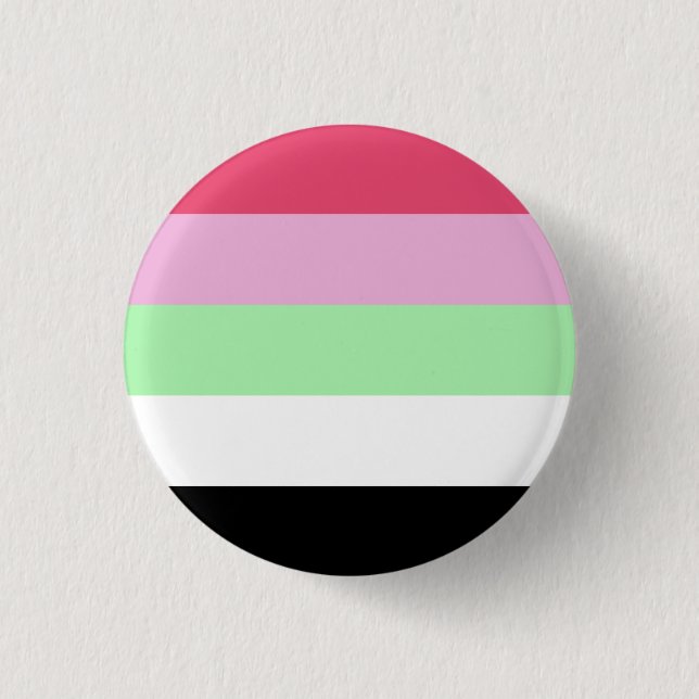 Bóton Redondo 2.54cm Bandeira do Orgulho Recipromântico (Frente)