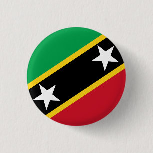 Bóton Redondo 2.54cm Bandeira do Santo Kitts e Nevis