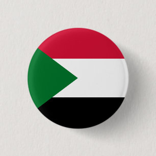 Bóton Redondo 2.54cm Bandeira do Sudão