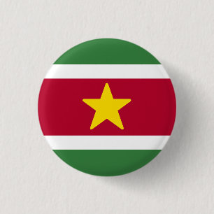 Bóton Redondo 2.54cm Bandeira do Suriname