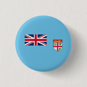 Bóton Redondo 2.54cm Bandeira Fijiana, Bandeira das Fiji