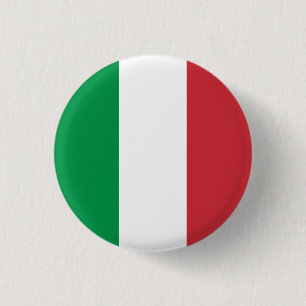 Bóton Redondo 2.54cm Bandeira italiana, Bandeira da Itália