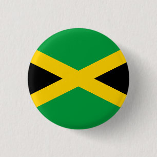 Bóton Redondo 2.54cm Bandeira Jamaica (jamaicana)
