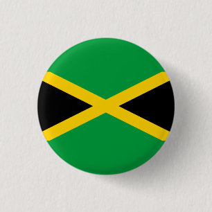 Bóton Redondo 2.54cm Bandeira jamaicana, Bandeira da Jamaica