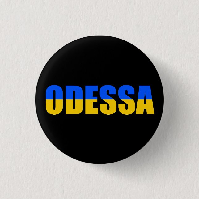 Bóton Redondo 2.54cm Bandeira Kiev Ucrânia (Frente)