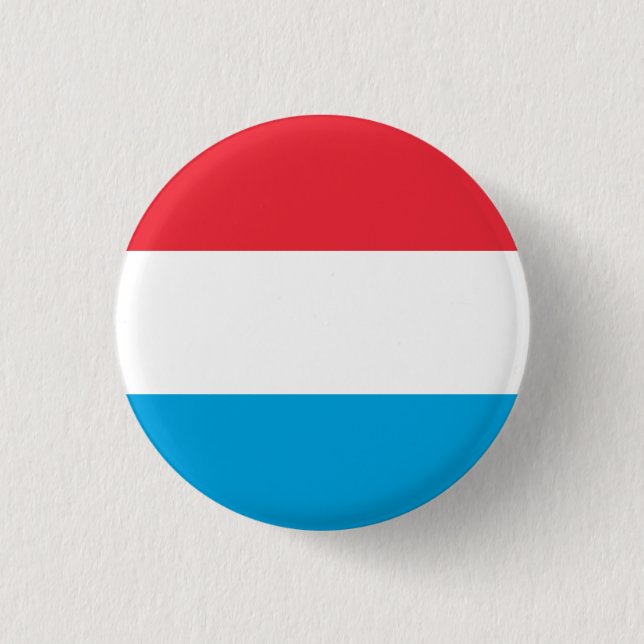 Bóton Redondo 2.54cm Bandeira Luxemburgo (Frente)