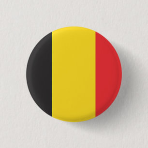 Bóton Redondo 2.54cm Bandeira nacional da Bélgica