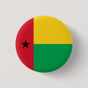 Bóton Redondo 2.54cm Bandeira Nacional da Guiné-Bissau