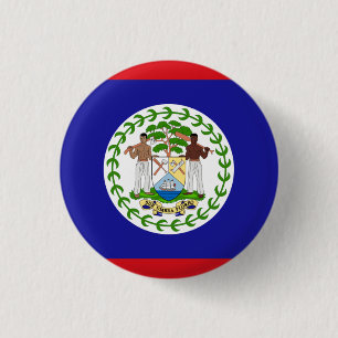 Bóton Redondo 2.54cm Bandeira nacional de Belize