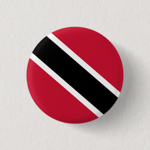 Bóton Redondo 2.54cm Bandeira nacional de Trinidad e Tobago
