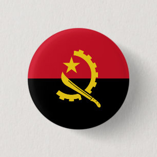Bóton Redondo 2.54cm Bandeira Patriótica Angolana