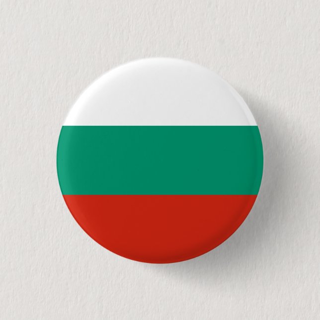 Bóton Redondo 2.54cm Bandeira Patriótica Búlgara (Frente)