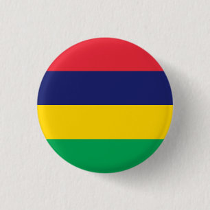 Bóton Redondo 2.54cm Bandeira Patriótica Maurícia