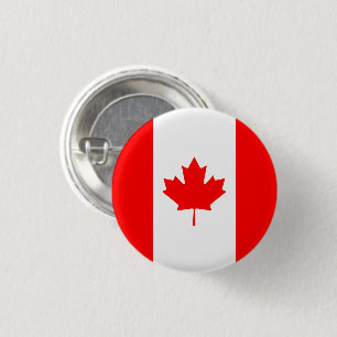 Bóton Redondo 2.54cm Bandeira patriótica no Canadá