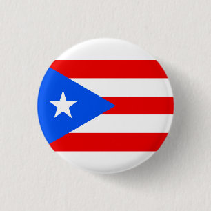 Bóton Redondo 2.54cm bandeira Porto Rico