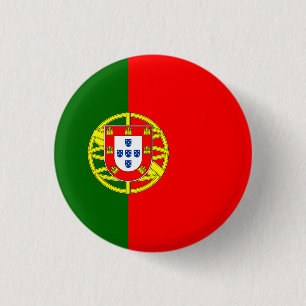 Bóton Redondo 2.54cm Bandeira Portuguesa, Bandeira de Portugal
