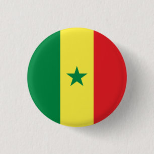 Bóton Redondo 2.54cm Bandeira senegalesa, Bandeira do Senegal